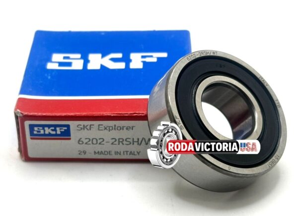 SKF 6202 2RSH/C3 WT BALL BEARING, RUBBER SEALED +70 to +120 °C 15x35x11mm