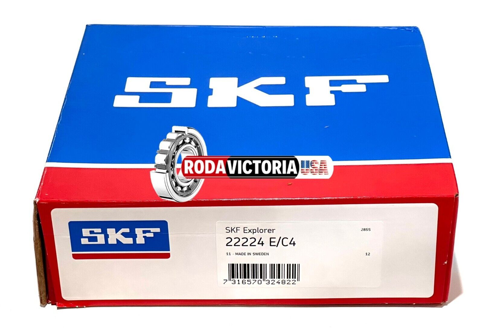 SKF 22224 E C4 SPHERICAL ROLLER BEARING 120x215x58mm - Image 4