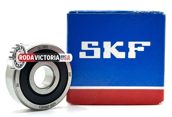 SKF 6200 2RSH C4 Deep Groove Ball Bearing, Rubber Sealed 10x30x9 mm - Image 2