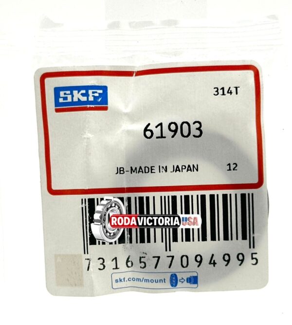 SKF 61903 Deep Groove Ball Bearing, Open, No Seals 17x30x7 mm - Image 2