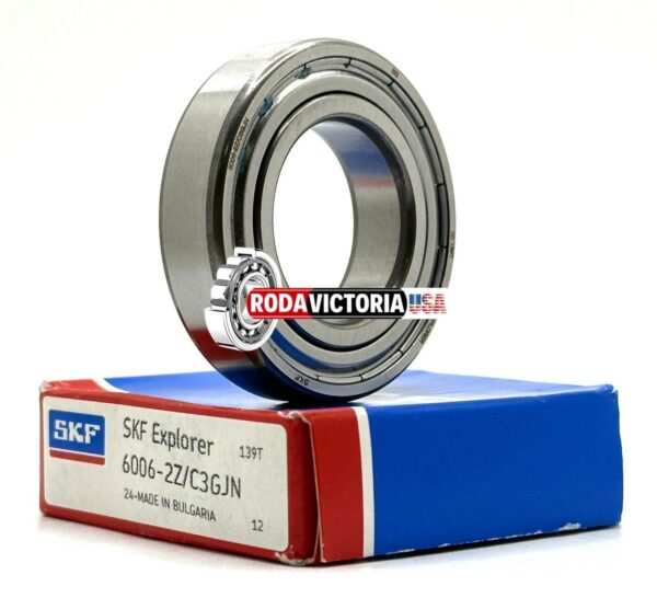 SKF 6006 ZZ/C3 GJN DEEP GROOVE BALL BEARING, METAL SHIELDED 30x55x13mm