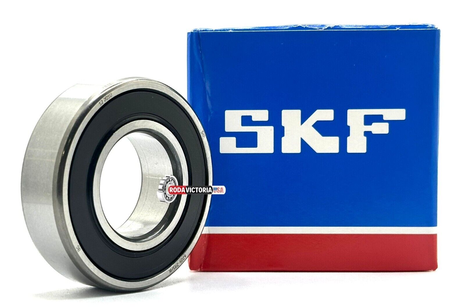 SKF 6205-2RSH Ball Bearings – Pack Of 2, Double Rubber Seal, 25x52x15mm