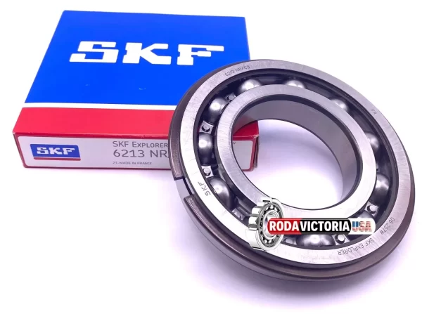 SKF 6213 NR C3 Deep Groove Ball Bearing, Open, No Seals+ Snap Ring 65x120x23 mm