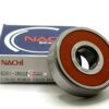 NACHI 6301 2NSE9 CM Deep Groove Ball Bearing, Rubber Sealed 12x37x12 mm 6301DDU