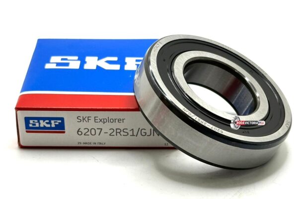 SKF 6207 2RS1 GJN DEEP GROOVE BALL BEARING, RUBBER SEALED 35x72x17 mm ...