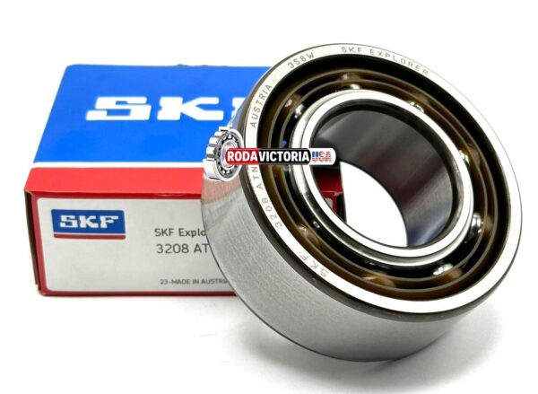 SKF 3208 ATN9 C3 Angular Contact Ball Bearing, Open, No Seals 40x80x30.2 mm