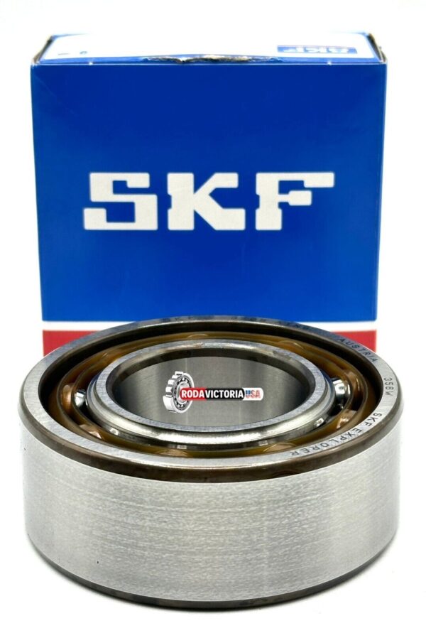 SKF 3208 ATN9 C3 Angular Contact Ball Bearing, Open, No Seals 40x80x30.2 mm - Image 3