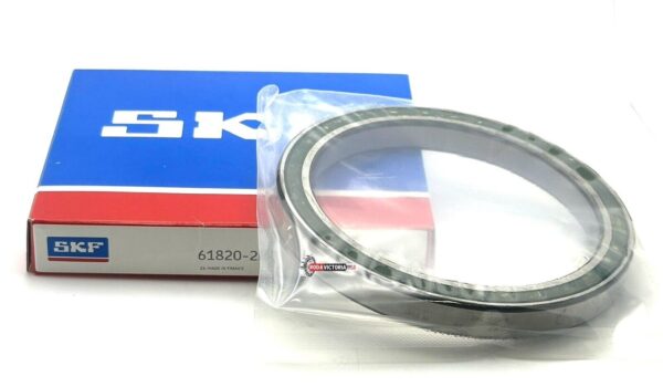 SKF 61820 2RZ Deep Groove Ball Bearing, Rubber Sealed 100x125x13 mm