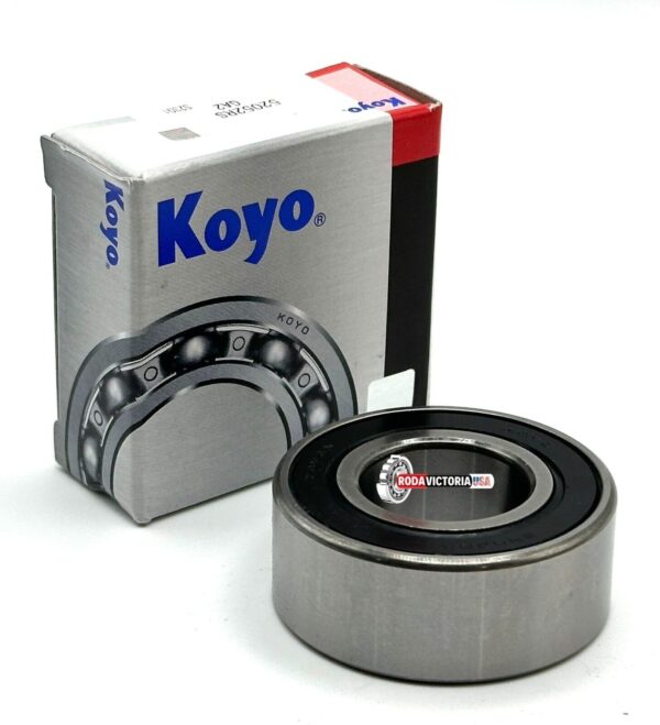 KOYO JAPAN 5205 2RS Angular Contact Ball Bearing, Rubber Sealed 25x52x20.6 mm