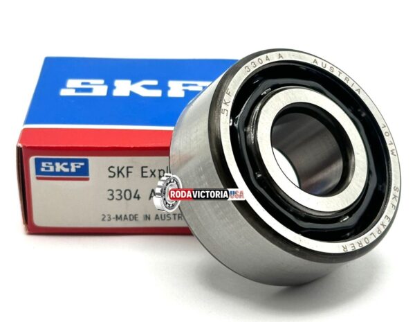 SKF 3304 A C3 Angular Contact Ball Bearing, Open, No Seals 20x52x22.2 mm