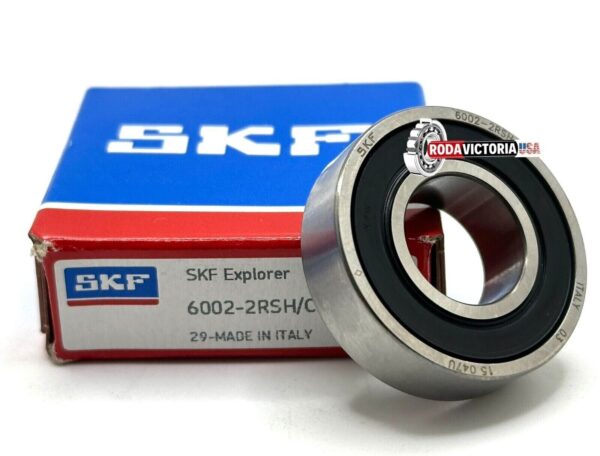 SKF 6002 2RSH DEEP GROOVE BALL BEARING, RUBBER SEALED 15x32x9 mm