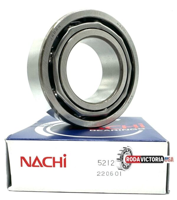 NACHI 5212 ANGULAR CONTACT BALL BEARING, OPEN, NO SEALS 60x110x36.5 mm