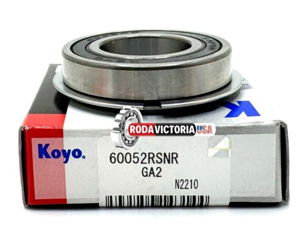 KOYO JAPAN 6005 2RS NR BALL BEARING, RUBBER SEALED + SNAP RING 25x47x12 mm - Image 4