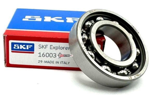 SKF 16003 C3 Deep Groove Ball Bearing, Open, No Seals 17x35x8 mm