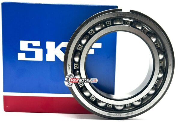 SKF 6014 NR BALL BEARING, OPEN TYPE, NO SEALS + SNAP RING 70x100x20 mm - Image 4