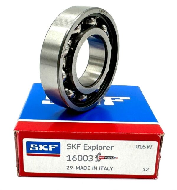 SKF 16003 C3 Deep Groove Ball Bearing, Open, No Seals 17x35x8 mm - Image 3