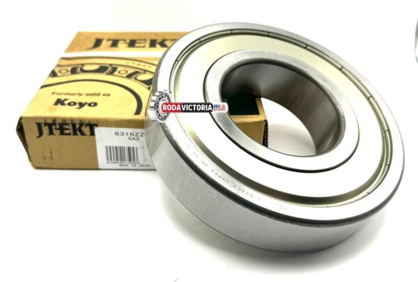 KOYO (JTEKT) 6316 ZZ DEEP GROOVE BALL BEARING, METAL SHIELDED 80x170x39 mm