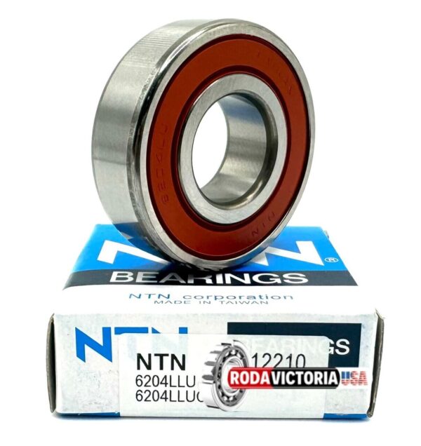 NTN 6204 LLU DEEP GROOVE BALL BEARING, RUBBER SEALED 6204 2RS DDU 20x47x14 mm - Image 2