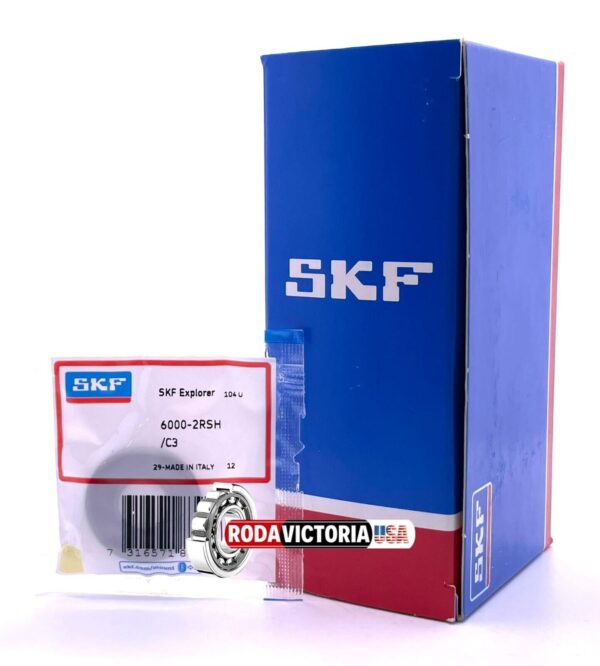 SKF 6000 DEEP GROOVE BALL BEARING, OPEN TYPE, NO SEALS 10x26x8 mm - Image 3