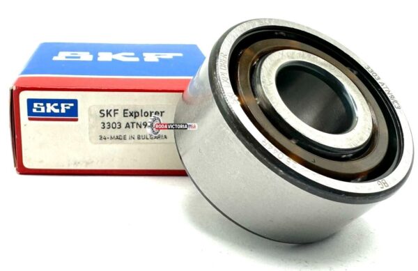 SKF 3303 ATN9 Angular Contact Ball Bearing, Open, No Seals 17x47x22.2 mm