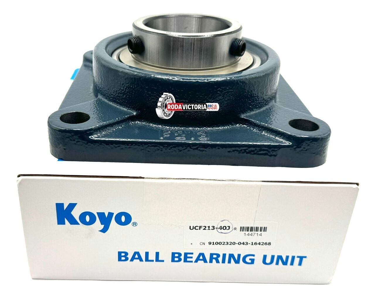 thumbnail image 2 of MAPLE ACE UCF213-40 4-Bolt Flange Bearing – 2-1/2 Inch Bore, Self-Aligning, Solid Base (Pack Of 2) 2 of 6