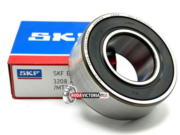 SKF 3208 A 2RS1/MT33 ANGULAR CONTACT BALL BEARING, RUBBER SEALED 40x80x30.2 mm