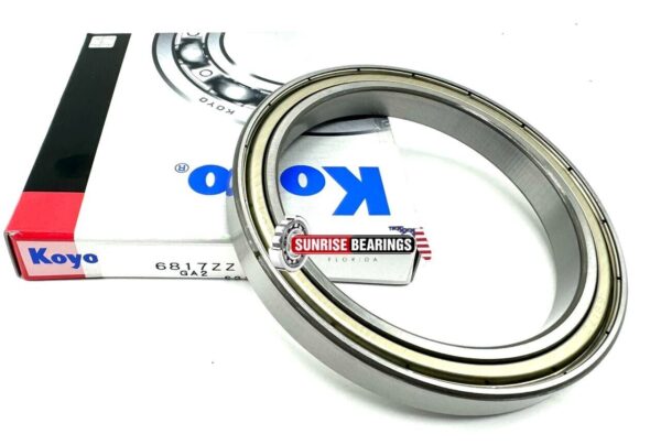 KOYO JAPAN 61817 ZZ DEEP GROOVE BALL BEARING METAL SHIELDED 85x110x13 mm 6817 ZZ