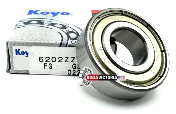 KOYO (JTEKT) 6202 ZZ DEEP GROOVE BALL BEARING, METAL SHIELDED 15x35x11 mm