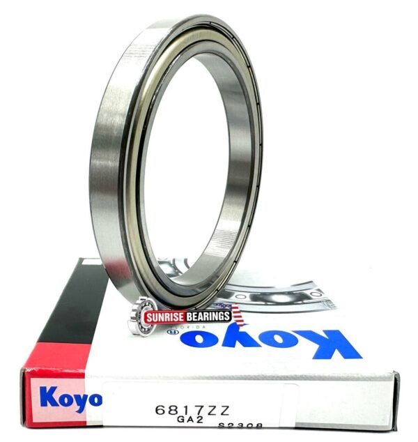 KOYO JAPAN 61817 ZZ DEEP GROOVE BALL BEARING METAL SHIELDED 85x110x13 mm 6817 ZZ - Image 3