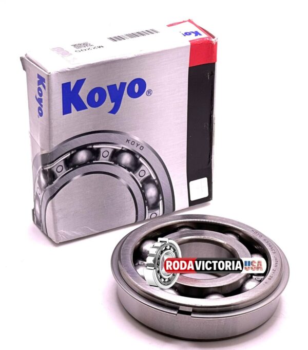 KOYO 6306 NR BALL BEARING, OPEN, NO SEALS + SNAP RING 30x72x19mm - Image 2