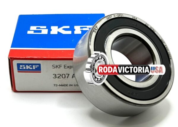 SKF 3207 A 2RS1 C3 Angular Contact Ball Bearing, Rubber Sealed 35x72x27 mm 5207-2RSC3