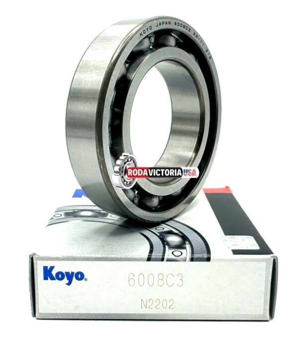 KOYO (JTEKT) 6008 C3 Deep Groove Ball Bearing, Open, No Seals 40x68x15 mm - Image 2