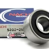 NACHI JAPAN 5202 2NS C3 ANGULAR CONTACT BALL BEARING, SEALED 15x35x15.90 mm 3202