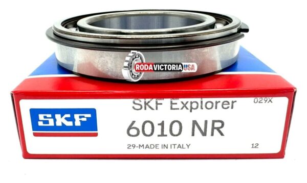 SKF 6010 NR BALL BEARING, OPEN TYPE, NO SEALS + SNAP RING 50x80x16 mm - Image 3