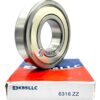 KBS 6316 ZZ DEEP GROOVE BALL BEARING, METAL SHIELDED 80x170x39 mm - Image 2
