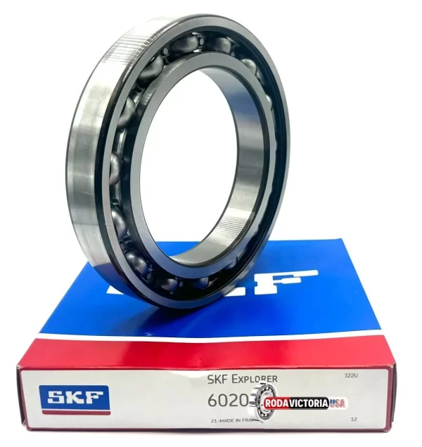 SKF 6020 C4 Deep Groove Ball Bearing, Open, No Seals 100x150x24 mm - Image 4