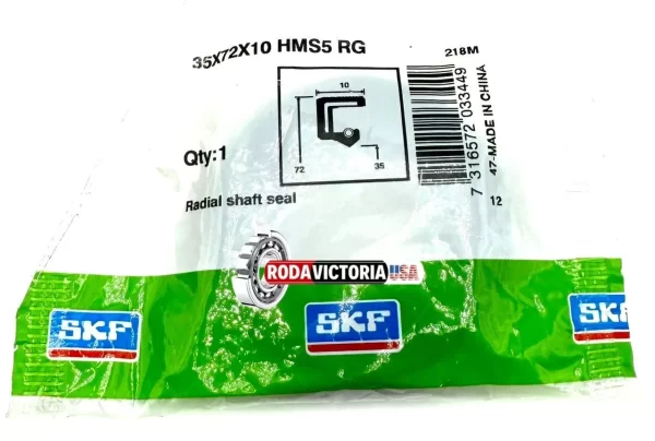 SKF 35x72x10 HMS5 VITON OIL SEAL DOUBLE LIP with SPRING 35x72x10 mm - Image 5