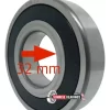 KBC F-845450.6207 BEARING for HYUNDAI 43223-25000 6207/32 32x72x17 mm