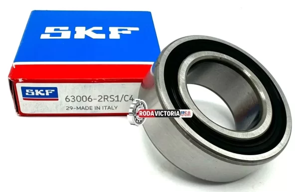 SKF 63006 2RS1/C4 DEEP GROOVE BALL BEARING, RUBBER SEALED 30x55x19 mm - Image 2