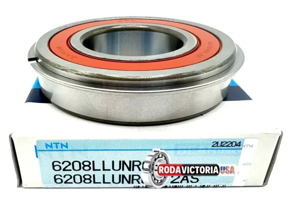 NTN JAPAN 6208 LLU NR/5K C3 BALL BEARING, RUBBER SEALED + SNAP RING 40x80x18 mm - Image 4