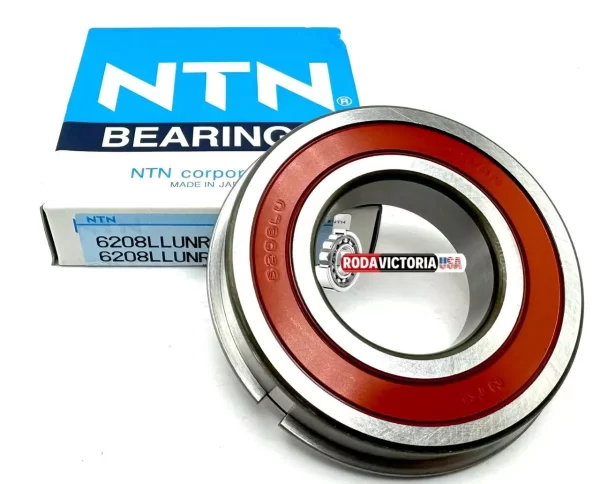 NTN JAPAN 6208 LLU NR/5K C3 BALL BEARING, RUBBER SEALED + SNAP RING 40x80x18 mm - Image 5