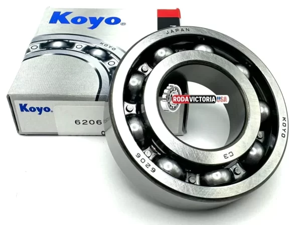 KOYO (JTEKT) JAPAN 6206 CM Deep Groove Ball Bearing, Open, No Seals 30x62x16 mm