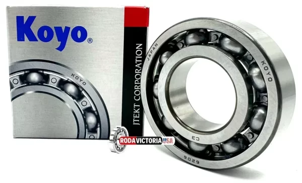 KOYO (JTEKT) JAPAN 6206 CM Deep Groove Ball Bearing, Open, No Seals 30x62x16 mm - Image 3