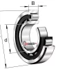 FAG NU306 E M1Cylindical Roller Bearing 30x72x19 mm - Image 5