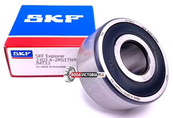 SKF 3303 A 2RS1 TN9 MT33 ANGULAR CONTACT BALL BEARING 17x47x22.2 mm