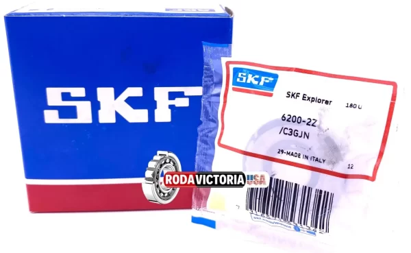 SKF 6200 2Z C3 GJN Deep Groove Ball Bearing, Metal Shielded 10x30x9 mm - Image 2