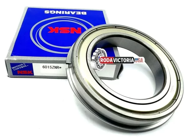 NSK 6015 Z NR BALL BEARING, METAL SHIELDED ONE SIDE + SNAP RING 75x115x20 mm - Image 2