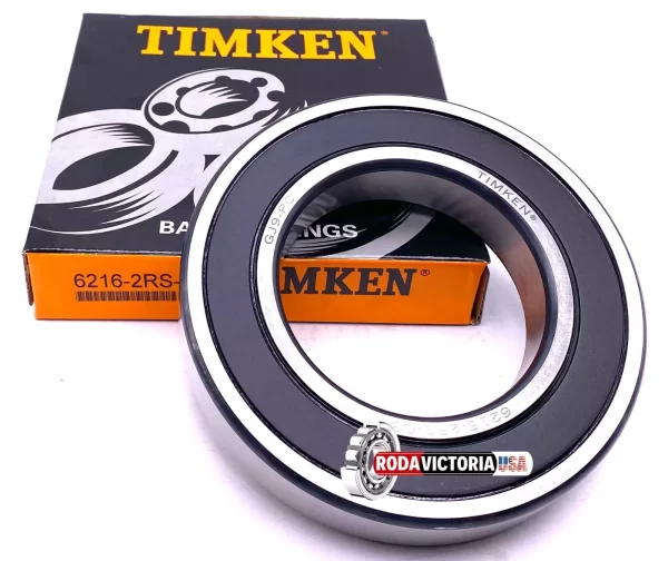 TIMKEN 6216 2RS DEEP GROOVE BALL BEARING, RUBBER SEALED 80x140x26 mm