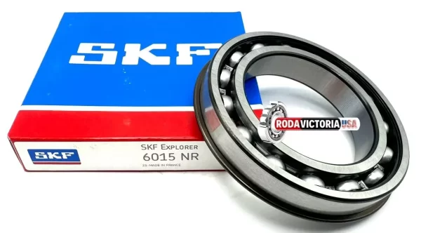 SKF 6015 NR BALL BEARING, OPEN TYPE NO SEALS + SNAP RING 75x115x20 mm - Image 4