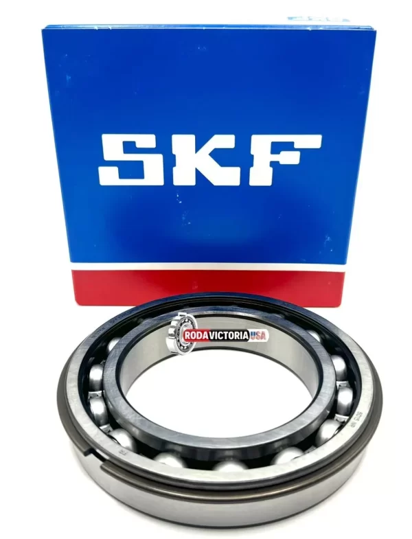 SKF 6015 NR BALL BEARING, OPEN TYPE NO SEALS + SNAP RING 75x115x20 mm - Image 3